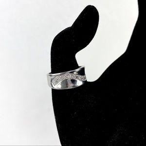 13 CZ Sterling Silver Ring size 8.5